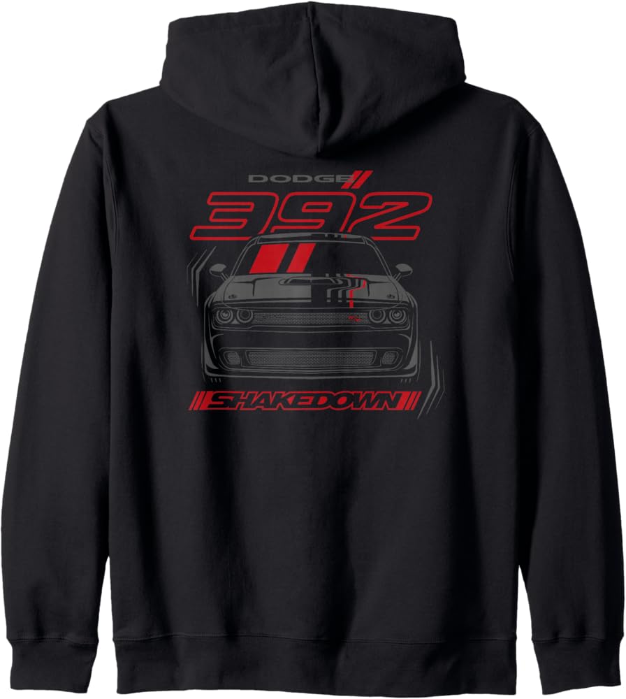 Amazon.com: Dodge Challenger 392 Shakedown, Last Call Zip Hoodie